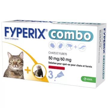 Fyperix Combo 50/60 mg Spot On Gatos y hurones