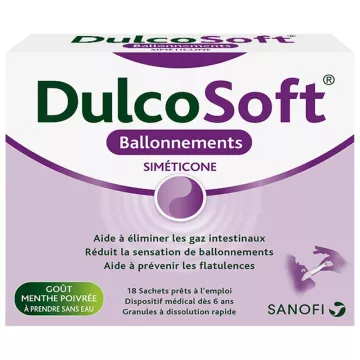 DulcoSoft Ballonnements (Dulcogas) Gaz Intestinaux 18 sachets