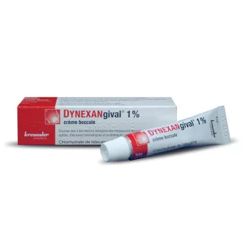 Dynexangival 1% Lidocaïne Lésions Buccales et Gingivales 10 g