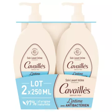 Cavaillès Soin Lavant Intime Anti-bactérien 2x250 ml