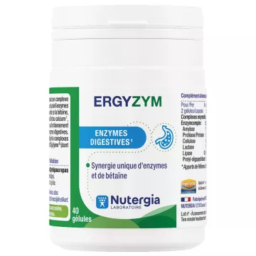 Ergyzym Nutergia Enzymes Digestives 40 capsules