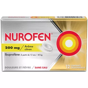 Nurofen Douleurs et Fièvre 200 mg Citron 12 comprimés orodispersibles