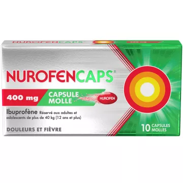 Nurofencaps Douleurs et Fièvre 400 mg 10 capsules