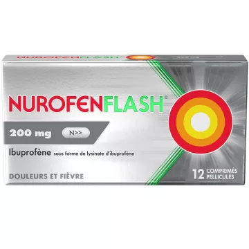 NurofenFlash Douleurs et Fièvre 200 mg 12 comprimés