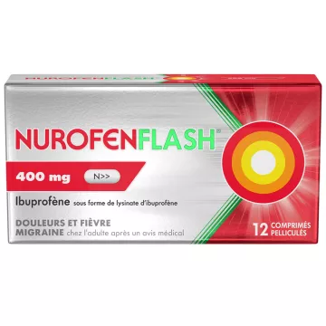 NUROFENFLASH 400 MG 12 tablets Pain and Fever