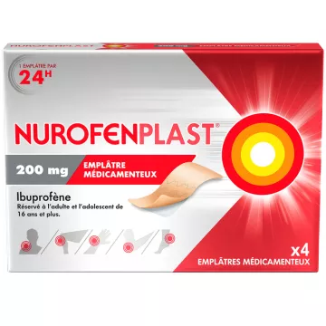 NurofenPlast 200 mg 4 emplâtres médicamenteux