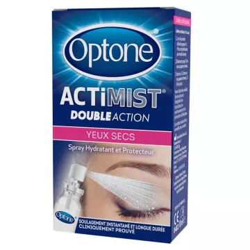 Optone Actimist Double Action Dry Eyes Spray 10ml