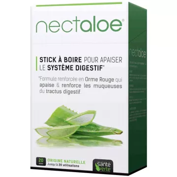 Nectaloe Santé Verte 20 Sticks of aloe vera