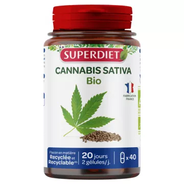 Superdiet Cannabis Bio 40 gélules