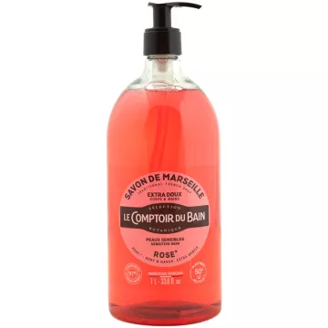 Le Comptoir du Bain Savon de Marseille Extra-Mild Rose
