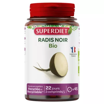 Superdiet Biologische Zwarte Radijs 45 Tabletten