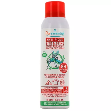 Puressentiel Spray repellente anti-puntura Tessuti per vestiti 150ml