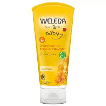 WELEDA Bebê Calêndula CREME DE LAVAGEM DO CABELO E CORPO 200 ML