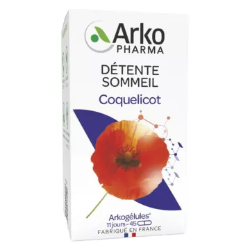 Arkogélules Mohnblume Entspannung - Schlaf 45 Kapseln