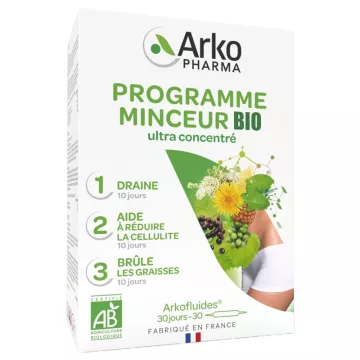 Arkofluides Programme Minceur Bio 30 ampoules