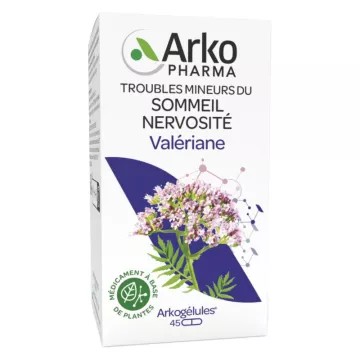 Arkocaps Valeriana Distúrbios menores do sono Nervosismo