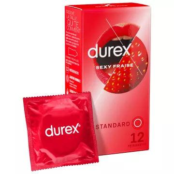 Durex Préservatif Sexy Fraise 12 unités