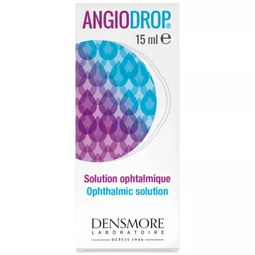 Angiodrop eye drops eye red Densmore