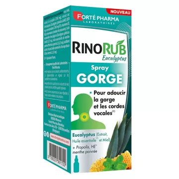 Forté Pharma Rinorub Spray para garganta de eucalipto 15 ml