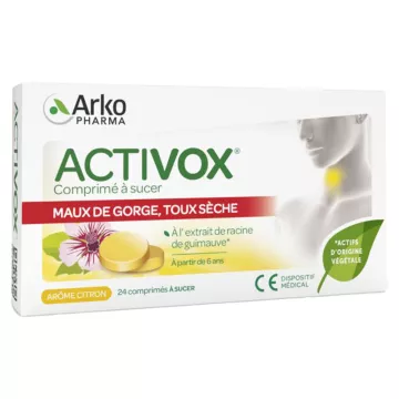 Arkopharma Activox Dolor de Garganta 24 comprimidos