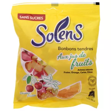Solens Bonbons Tendres 100 g Jus de Fruits