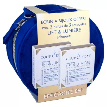 Coup D'éclat Lift & Lumière 6 Ampoules et son Ecrin à Bijoux