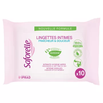 Saforelle 10 bustine per salviette intime tascabili