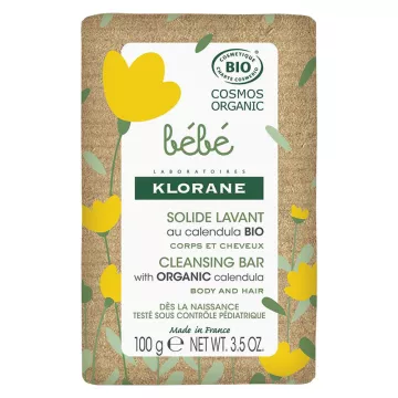 Klorane Bébé Bio Pain Solide Lavant 100 g