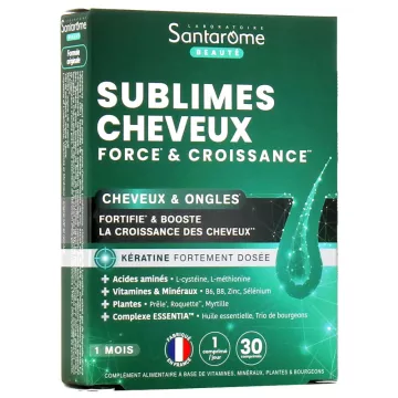 Santarome Sublime Cheveux Force et Croissance 30 Comprimés