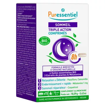 Puressentiel Sommeil Triple Action 15 Comprimés