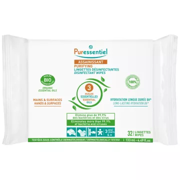 Puressentiel Sanitizing Hand and Surface Wipes
