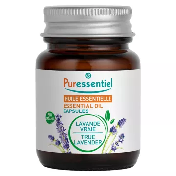 Puressentiel Organic Essential Oil True Lavender 60 Cápsulas