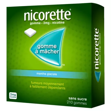 2MG NICORETTE MINT glaciale suikervrije kauwgom