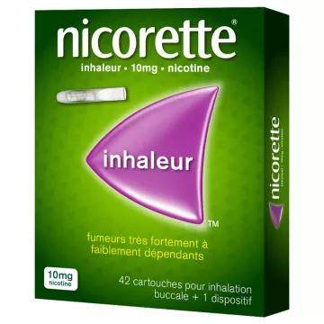 Nicorette Inhaleur 10 mg Cartouches pour Inhalation x42