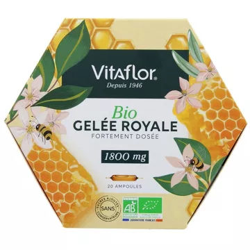 Vitaflor Geléia Real Orgânica 1800mg 20 Frascos