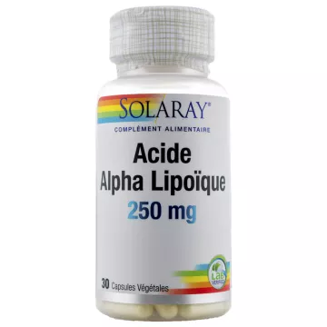 Solaray Acide Alpha Lipoïque 250 mg 30 capsules