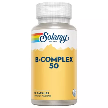 Solaray B-Complex 50 B Vitamins 50 capsules