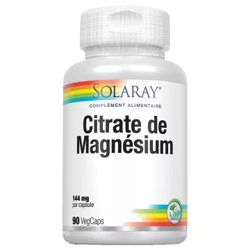 Solaray Citrato de Magnésio 144 mg 90 cápsulas