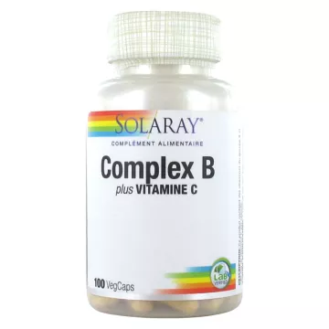 Solaray Complex B plus Vitamine C 100 capsules