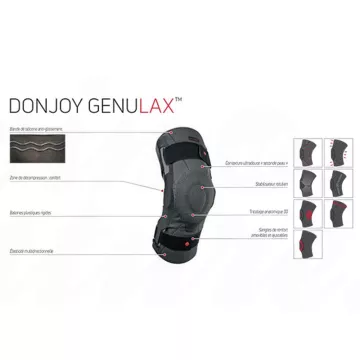 Genulax Donjoy Усиленный эластичный компрессионный коленный бандаж