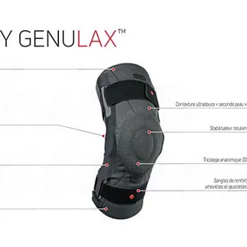 Genulax Donjoy Versterkte elastische compressiekniebrace