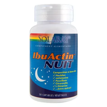 Solaray IbuActin Night 30 vegetable capsules