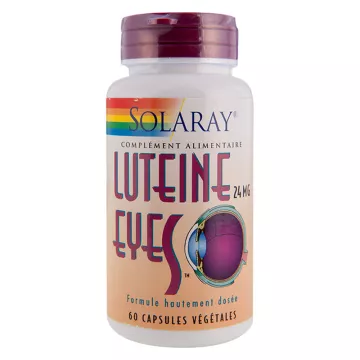 Solaray Lutein Eyes Highly Dose Formula 24 mg 60 vegetable capsules