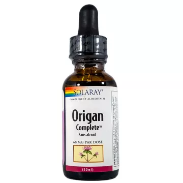 Solaray Origan 30mL standardisé à 70% de Carvacrol