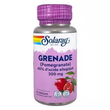Solaray Grenade (Pommegranate) 200 mg 60 gélules