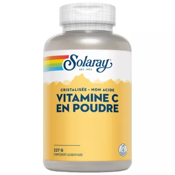 Solaray Vitamina C cristallizzata - Polvere non acida 227 g