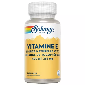Solaray Vitamine E 400 UI 268 mg 50 gélules
