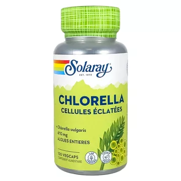Solaray Chlorella Cellule Éclatée 410 mg 100 gélules
