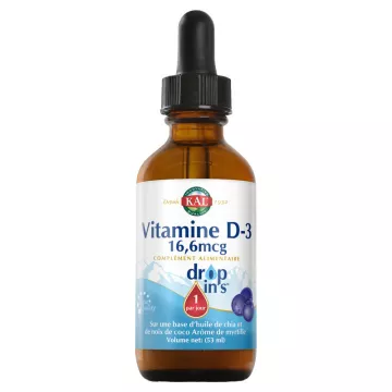 Vitamine D-3 Liquide 16,6 µg KAL 53 ml