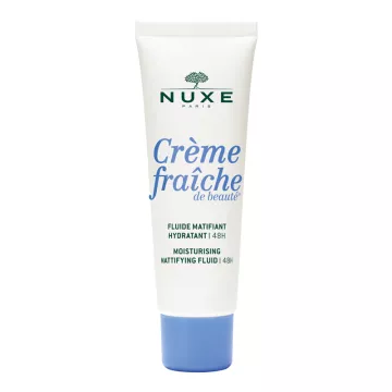 Nuxe Crème Fraîche de Beauté Fluide Matifiant Hydratation 48h Peau Mixte